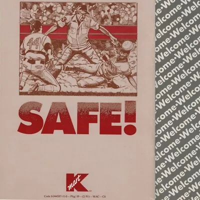 Vtg 1991 Kmart Employee Handbook Lot Baseball Theme Safety 90s K-Mart Store Book • $34