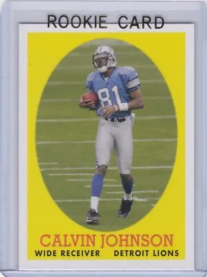 CALVIN JOHNSON ROOKIE CARD 2007 Topps Football RC Detroit Lions MEGATRON HOFer! • $1.75