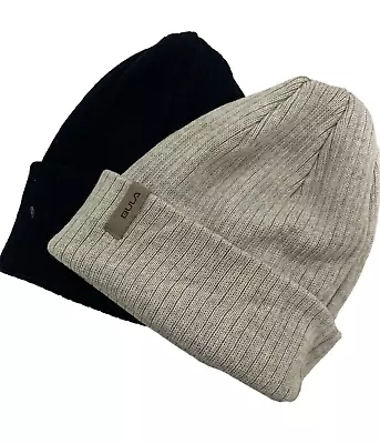 NWOT Bula Unisex Merino Wool Blend Beanies 2-Pack Blue/light Gray One Size • $12.99