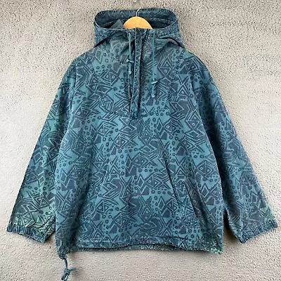 Vintage 80's L.L. Bean Blue Anorak Pullover Jacket - Size XL • $34.99