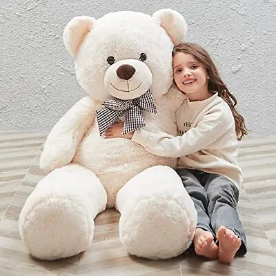  Giant Teddy Bear Big 4 Feet Stuffed Animal Stuffed Bear Baby Shower Life Size  • £50.22