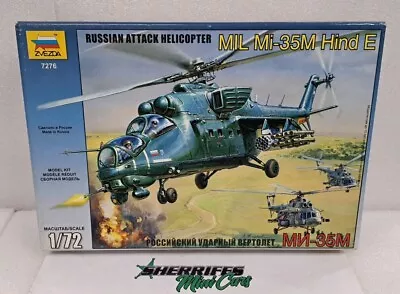 Zvezda 7276 - 1/72 Russian Attack Helicopter Mil Mi-35M Hind E - New • $50