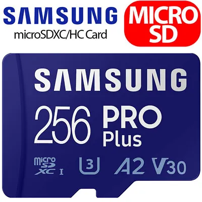 256GB Samsung PRO Plus Micro SD Card U3 A2 SDXC Class 10 Memory Card • £8.99