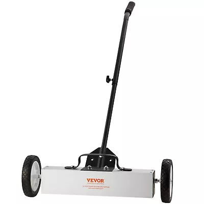 VEVOR 18in Magnetic Sweeper With Wheels 45lbs Rolling Sweeper Lawn Yard Grass • $48.99