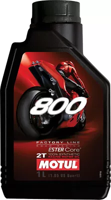 MOTUL 800 2T Road Racing Pre-Mix Full-Synthetic 2-Stroke Engine Oil 1L • $36.19