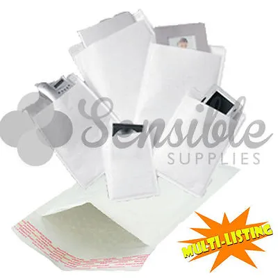 Padded Envelopes - White Lite Bubble Mail Bags CD DVD A3 A4 A5 10 25 50 100 • £98