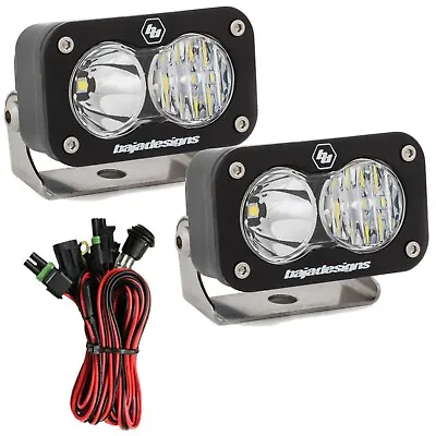 Baja Designs S2 Sport Clear Driving/Combo 5000K LED Light Pods W/ Wiring Harness • $232.95