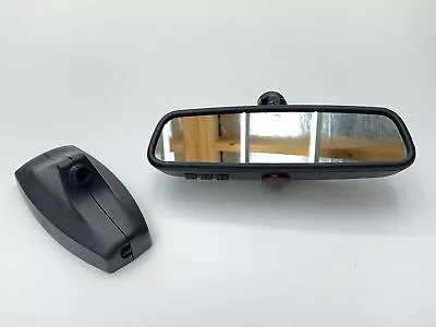 OEM BMW Auto Dim RearView Mirror Homelink Hidden Compass E46 E39 E60 E90 E53 KW • $89.99