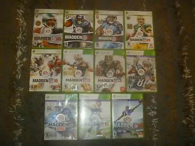 Madden NFL Football Games (Microsoft Xbox 360) Tested Works Great With Case • $1.95