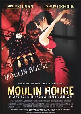 Moulin Rouge - Framed Movie Poster (Regular Style) (Size: 27  X 39 ) • $79.99