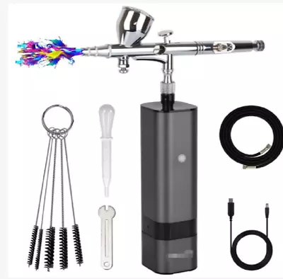 Cordless 32PSI Mini Handheld Airbrush Airbrush Nail Art Mode Makeup Kit • £64.99