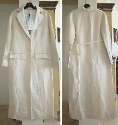 $99 • Buy ZARA FLOWY LINEN BLEND TRENCH COAT LIMITED EDITION 2023, Size S/Small, NWT $259