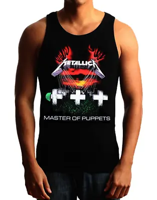 METALLICA MASTER OF PUPPETS  Heavy Metal Band Black Tank Top • $13.99