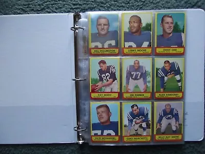 1963 TOPPS FOOTBALL NEAR COMPLETE SET LOT(120/170)w/STARSRC'sSP's **RARE** • $349.99