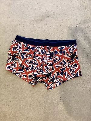 1 Pair Boxer Briefs Men’s Underwear Union Jack Pattern Boxer Shorts • £5