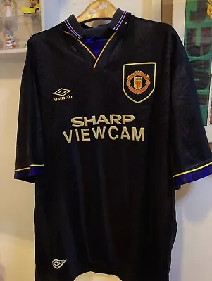 Manchester United 1993/1995 Away Jersey Size XXL Kung Fu Kick Eric Cantona • $250