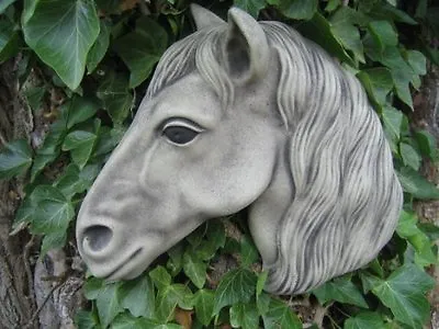 Horse Garden Wall Plaque Stone Ornament (F) • £19.79