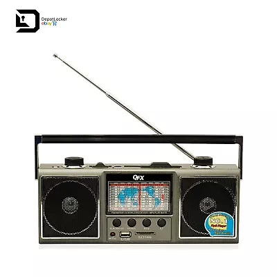 QFX J-114U AM/FM Portable Radio Shortwave World Receiver +USB/SD Inputs • $24.63