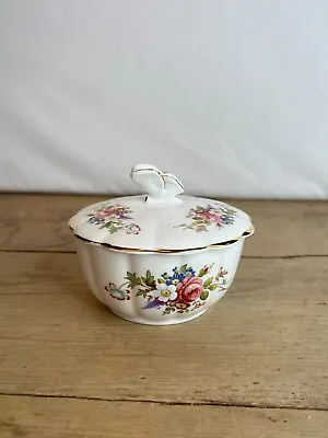 £10 • Buy Aynsley Porcelain Vintage Howards Spray Lidded Pot Butterfly Handle Good Cond
