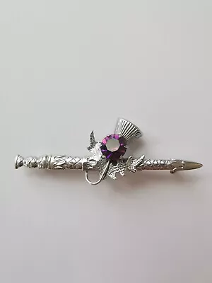 Costume MIZPAH Dagger And Thistle Brooch. R99 • £4