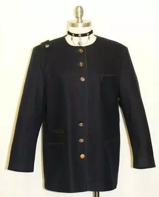 DACHSTEIN WOOL German JACKET Designer GORGEOUS CUT Winter Riding Blazer B45 14 L • $169