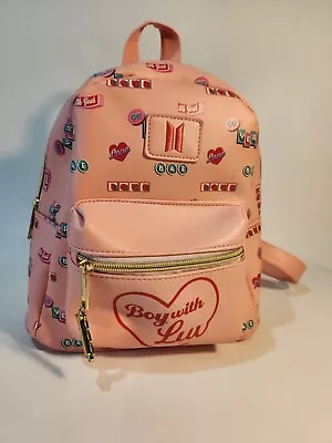 BTS Boy With Luv Mini Backpack. Oh Yeah Bae Love Pink Mini Bag. EUC • $35