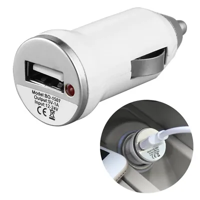 USB Car Charger Cigarette Lighter Socket Adapter For IPhone Android Mobile Phone • £2.94