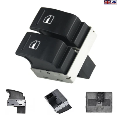 Front Window Switch Button For VW Transporter T5 2003-2014 Electric 7E0959855A • £7.59
