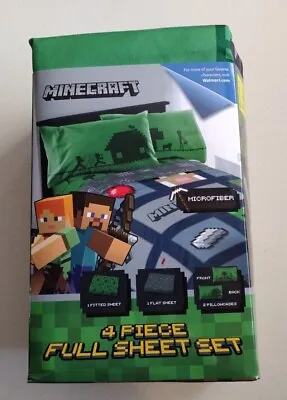 Minecraft 4 Piece Full Sheet Set Brand NEW - Ships Fast • $29.99