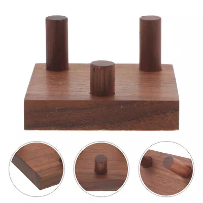 Crystal Mineral Display Stand Wooden Base Mineral Display Easel Minerals Holder • $8.92