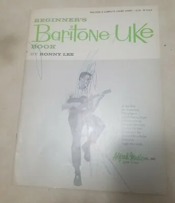 Vintage Alfred Music BEGINNER'S BARITONE UKE Sheet Music Book Ronny Lee Ukulele  • $12