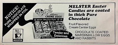 Melster Candy Print Ad Original Vintage 1981 Rare VHTF Cambridge WI Crème Egg • $11.27
