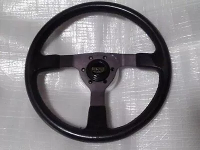 NISMO Old Logo Steering Wheel Lightning Horn Button Black Genuine USED Leather • $2605.08