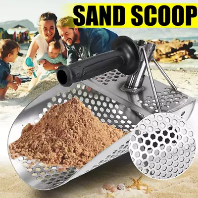 Stainless Steel Detector Sand Scoop Beach Scoop Detector Large Debris Filtration • $52.25