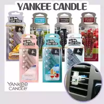 YANKEE CANDLE - CAR AIR FRESHENER - 4 VENT STICKS PACK - UK Stock • £4.99