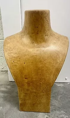 Solid Wood Necklace Jewelry Display Bust Mannequin Heavy 13” X 9” X 5” • $89