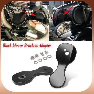 Mirror Brackets Adapter For Harley Touring Street Glide Batwing Bagger 2014-2021 • $32.98