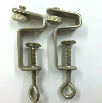 £15.99 • Buy Silver Reed Knitmaster Knitting Machine Parts Mod 321 Sk321 Rare Table Clamps X2