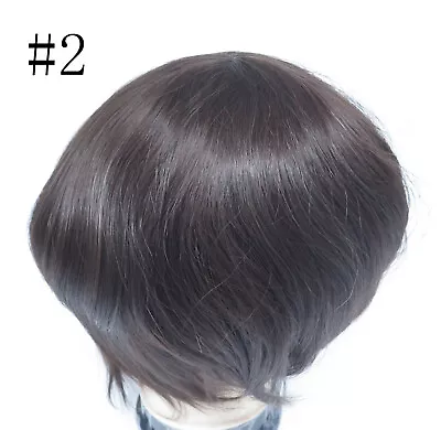 Deluxe Toupee Hair Replacement System 100% Real European Hair Mens Wig Hairpiece • $299.99