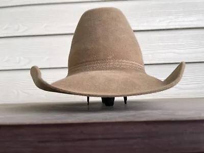 Beaver Felt Vintage Antique Old West Cowboy Hat 7 3/8 Yellowstone John Wayne • $155