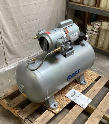 GAST 5HCD-100TA-M550NGX Electric Air Compressor 0.75 Hp 1 Stage 20 Gal DAMAGED • $495
