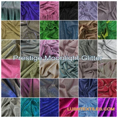 £60 • Buy Sparkly Glitter Stretch Moonlight Fabric 58”wide Dress Bridal Costumes Backdrop