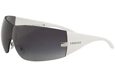 Versace VE2054 VE/2054 1000/8G Silver/White Shields Sunglasses • $119.95