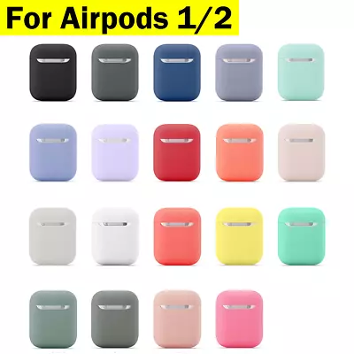 $7.95 • Buy For Airpods 1/2 Case Shockproof Silicone Earphones Cover Slim Thin Fit