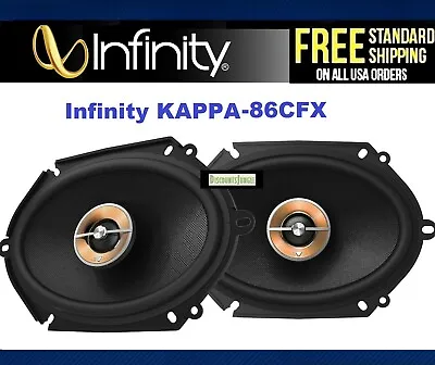 Infinity KAPPA 86CFX 360 Watt 6 X 8  Kappa Series 2-Way Coaxial Car Speakers NEW • $108.75