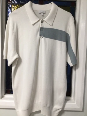 £19.99 • Buy Bnwot Mens Reiss Wade Cotton Blend 1/4 Zip Jumper