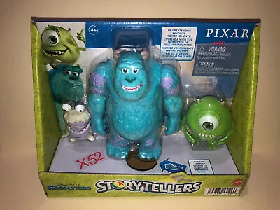 Monsters Inc Disney Pixar Storytellers 3 Pack Figure Set Sullivan Mike Boo • $29.99