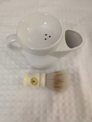 Vtg Mens Barbershop Shaving Soap & Brush Crabtree & Evelyn London • $25