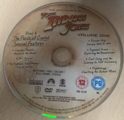 [DISC ONLY ]The Adventures Of Young Indiana Jones DVD Vol 1 Replacement Disc 5 • £3.99