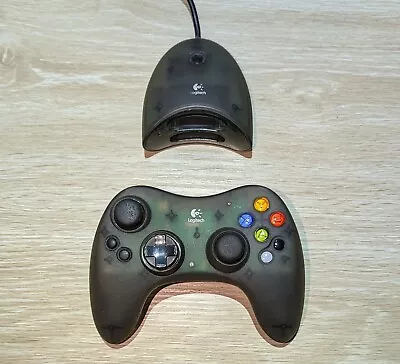 Logitech Cordless Attack Controller Original Xbox Grey • $132